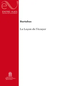 La Leçon de l'écuyer_cover