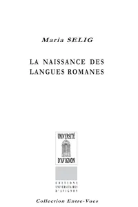 La Naissance des langues romanes_cover