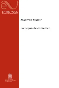 La Leçon de comédien_cover