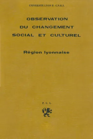 Observation du changement social et culturel