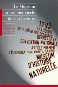 Le Muséum au premier siècle de son histoire_cover