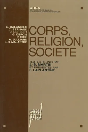 Corps, religion, société