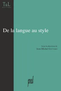 De la langue au style_cover