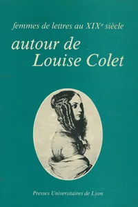 Femmes de lettres au xixe siècle_cover