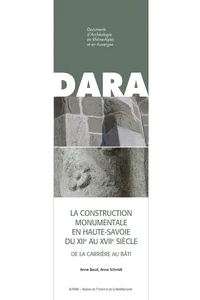 La construction monumentale en Haute-Savoie du XIIe au XVIIe siècle_cover