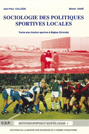 Sociologie des politiques sportives locales