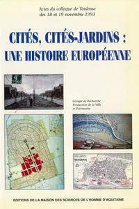 Cités, cités-jardins : Une histoire européenne_cover