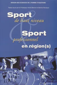 Sport de hauts niveaux. Sport professionnel en régio_cover