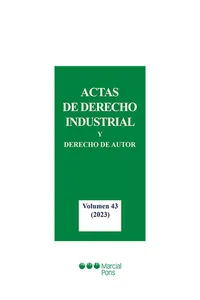 Actas de Derecho Industrial y Derecho de Autor_cover