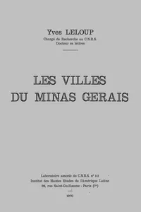 Les villes du Minas Gerais_cover