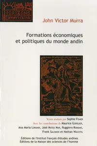 Formations économiques et politiques dans le monde andin_cover