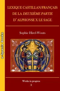 Lexique castillan/français de la Deuxième partie d'Alphonse X le Sage_cover