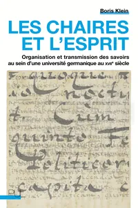 Les Chaires et l'esprit_cover