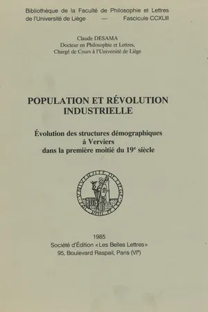 Population et révolution industrielle