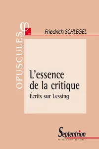 L'essence de la critique_cover