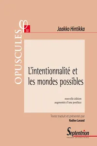 L'intentionnalité et les mondes possibles_cover