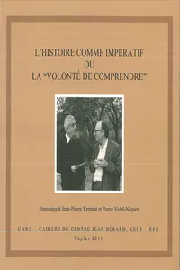 L'histoire comme impératif ou la "volonté de comprendre"_cover