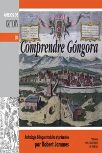 Comprendre Góngora_cover