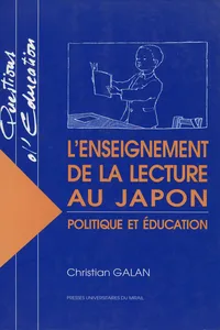 L'enseignement de la lecture au Japon_cover