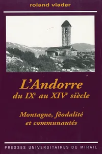 L'Andorre du IXe au XIVe siècle_cover