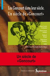 Les Goncourt dans leur siècle_cover