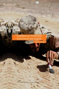 Guidelines for Translation from French into English_cover