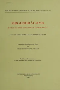 Mṛgendrāgama. Section des rites et section du comportement_cover