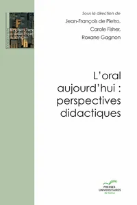 L'oral aujourd'hui : perspectives didactiques_cover