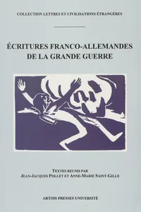 Écritures franco-allemandes de la Grande Guerre_cover