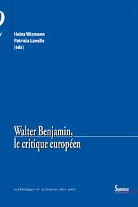 Walter Benjamin, le critique européen_cover