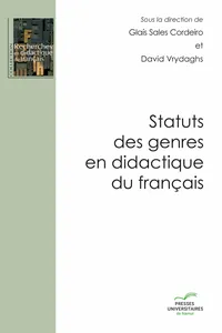 Statuts des genres en didactique du français_cover