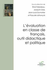 L'évaluation en classe de français, outil didactique et politique_cover