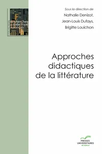 Approches didactiques de la littérature_cover