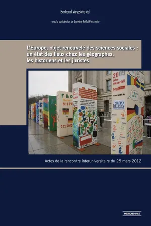 L'Europe, objet renouvelé des sciences sociales