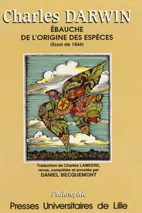 Charles Darwin, Ébauche de L'Origine des Espèces_cover