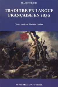 Traduire en langue française en 1830_cover