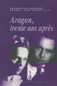 Recherches croisées Aragon - Elsa Triolet, n°15_cover