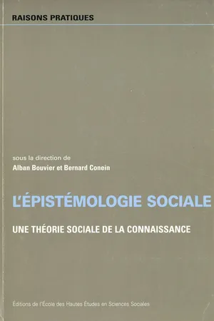 L'épistémologie sociale