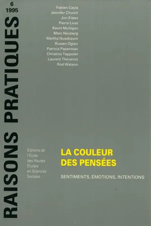 La couleur des pensées