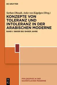 Konzepte von Toleranz und Intoleranz in der arabischen Moderne_cover