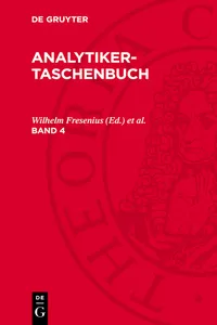 Analytiker-Taschenbuch. Band 4_cover