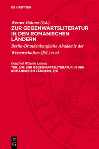 Zur Gegenwartsliteratur in den romanischen Ländern, 5/6_cover