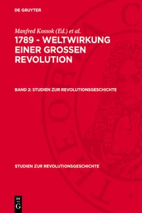 1789 - Weltwirkung einer grossen Revolution. Band 2_cover