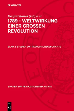 1789 - Weltwirkung einer grossen Revolution. Band 2