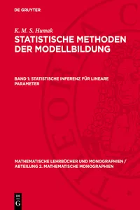 Statistische Inferenz für lineare Parameter_cover