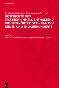 23h Rektaszension, Lieferung 1: 0m–25m_cover