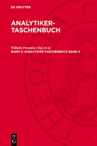 Analytiker-Taschenbuch. Band 5_cover