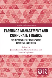 Earnings Management and Corporate Finance_cover