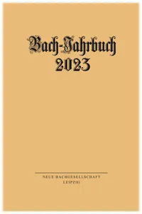 Bach-Jahrbuch 2023_cover