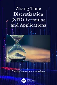 Zhang Time Discretization Formulas and Applications_cover